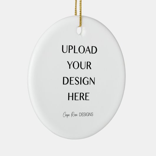 Laden Sie Ihr eigenes Design hoch Keramik Ornament (Rechts)