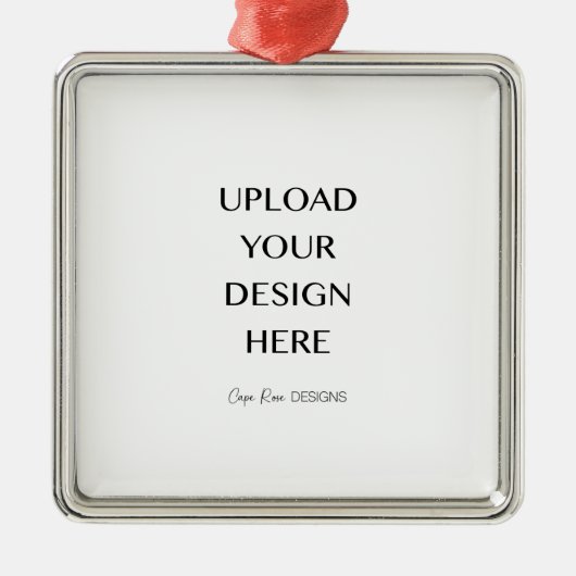 Laden Sie Ihr eigenes Design hoch Ornament Aus Metall (Vorne)