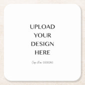 Laden Sie Ihr eigenes Design hoch Rechteckiger Pappuntersetzer (Vorderseite)