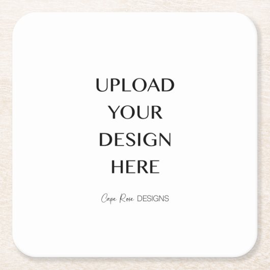 Laden Sie Ihr eigenes Design hoch Rechteckiger Pappuntersetzer (Vorderseite)