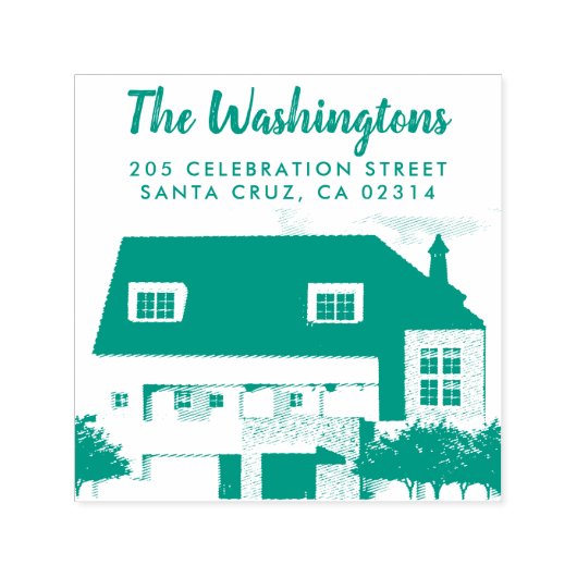 Laden Sie Ihr eigenes Foto Ihrer Rücksendeadresse Permastempel (Design)