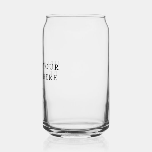 Laden Sie Ihr eigenes Hartglas hoch Dosenglas (Links)