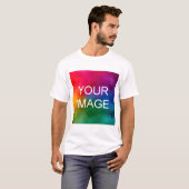 Laden Sie Ihr eigenes Logo oder Foto hier elegant  T-Shirt (Vorne ganz)