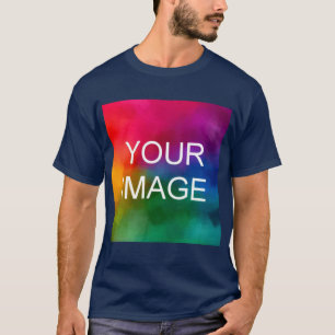 Laden Sie Ihr eigenes Logo oder Foto hier elegant T-Shirt