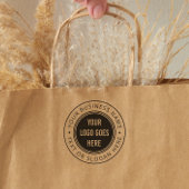 Laden Sie Ihr eigenes Logo runder Firmenname & Slo Gummistempel