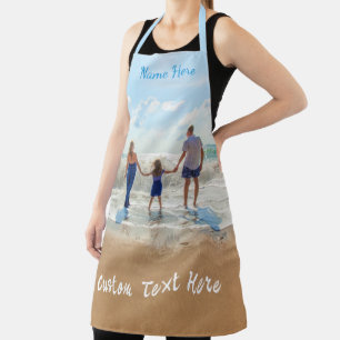 Laden Sie Ihr Familienfoto Aprons Geschenk Text Na Schürze