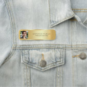 Laden Sie Ihr Firmenlogo/Fotomodell hoch Namensschild (Beispiel)