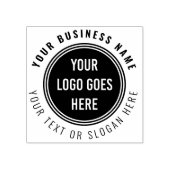 Laden Sie Ihr Firmenlogo und Firmenlogo hoch Gummistempel (Prägung)