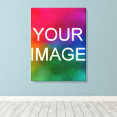 Laden Sie Ihr Foto-Bild oder Logo hoch. Leinwanddruck (Insitu (Holzboden))