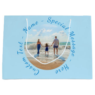 Laden Sie Ihr Foto-Geschenktasche mit personalisie Große Geschenktüte
