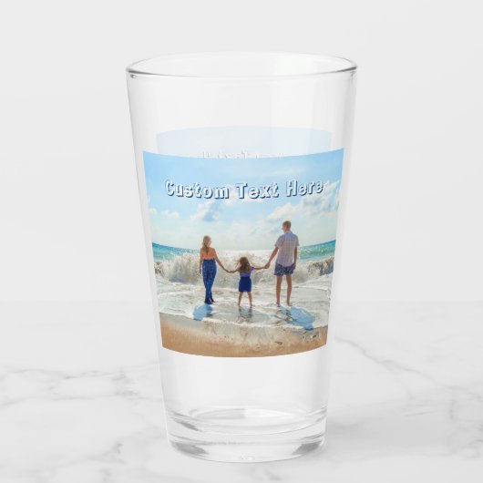 Laden Sie Ihr Foto Glasgeschenk mit individuellem Glas (Rückseite)