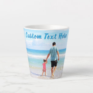 Laden Sie Ihr Foto Latte-Mug-Geschenk mit individu Milchtasse