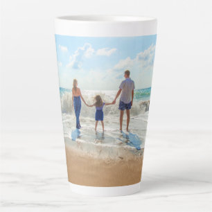 Laden Sie Ihr Foto Latte-Mug hoch Milchtasse