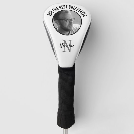 Laden Sie Ihr Foto mit Monogramm hoch Golf Headcover (Vorderseite)