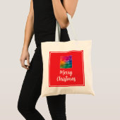Laden Sie Ihr Foto oder Logo herunter - Frohe Weih Tragetasche (Vorderseite (Produkt))