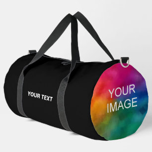 Laden Sie Ihr Foto oder Logo hinzufügen Text kaufe Duffle Bag