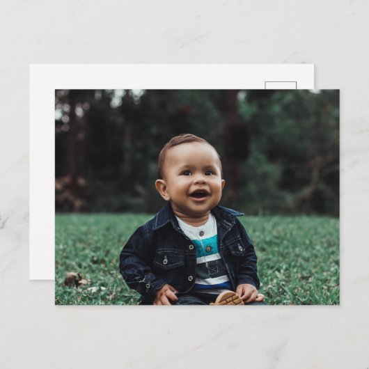 Laden Sie Ihr Foto Personalisiert herunter Postkarte (Vorne/Hinten)