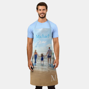 Laden Sie Ihr Foto-Schürze Geschenk Name und Buchs Schürze