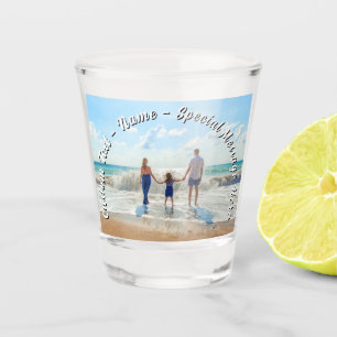 Laden Sie Ihr Foto Shot Glass Geschenk Text Name h Schnapsglas