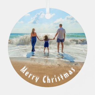 Laden Sie Ihr Foto Weihnachtsbaumschmuck Geschenk Ornament Aus Metall