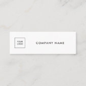 Laden Sie Ihr Geschäft-Logo Modern Simple Vorlage Mini Visitenkarte (Vorderseite)