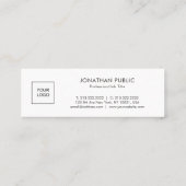 Laden Sie Ihr Geschäft-Logo Modern Simple Vorlage Mini Visitenkarte (Rückseite)