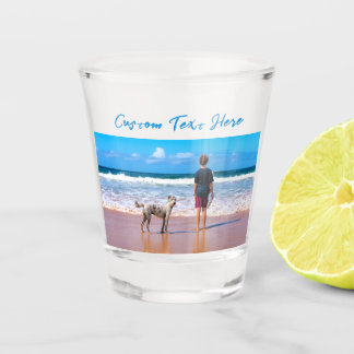 Laden Sie Ihr Haustier-Foto auf Shot Glass-Geschen Schnapsglas