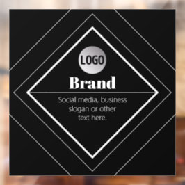Laden Sie Ihr Logo & anpassbaren Textdesign hoch Fensteraufkleber