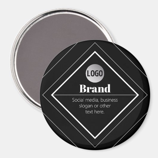 Laden Sie Ihr Logo & anpassbaren Textdesign hoch Magnet (Vorderseite/Rückseite)