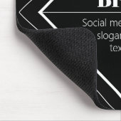 Laden Sie Ihr Logo & anpassbaren Textdesign hoch Mousepad (Ecke)