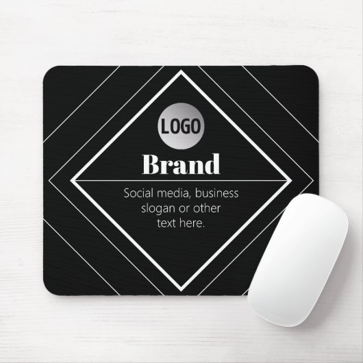 Laden Sie Ihr Logo & anpassbaren Textdesign hoch Mousepad (Mit Mouse)