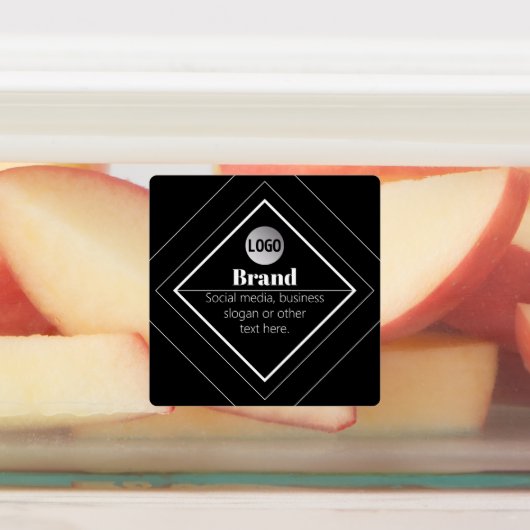 Laden Sie Ihr Logo & anpassbares Textdesign hoch Etiketten (Befestigt)