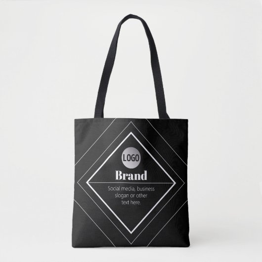 Laden Sie Ihr Logo & anpassbares Textdesign hoch Tasche (Vorderseite)