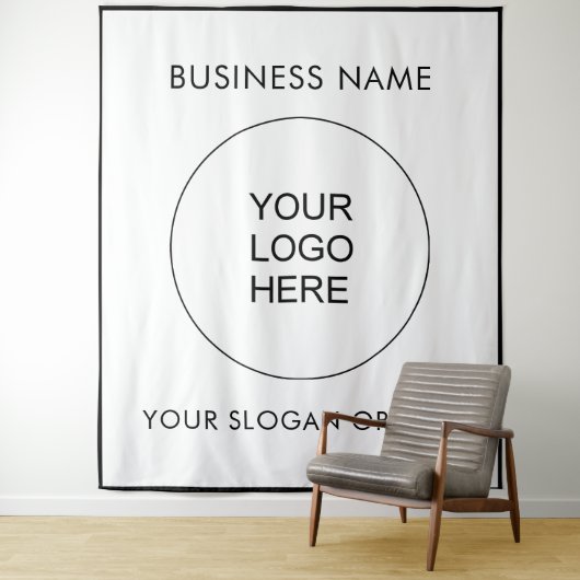 Laden Sie Ihr Logo auf einen vertikalen, extra gro Wandteppich (Beispiel)