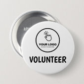 Laden Sie Ihr Logo einfach auf den Freiwilligendie Button (Vorne & Hinten)