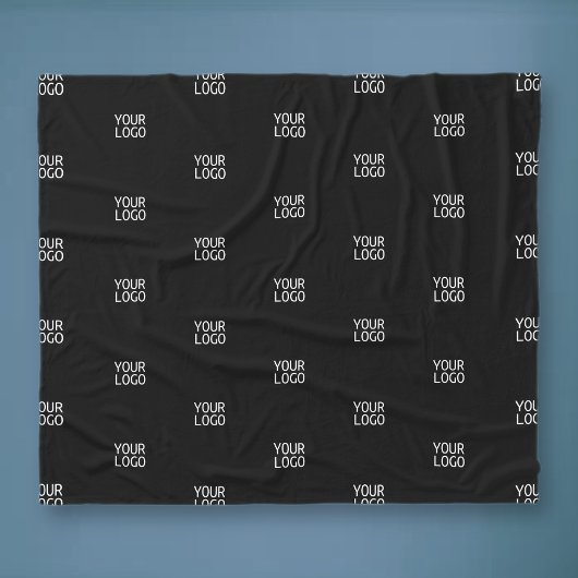 Laden Sie Ihr Logo einfach mehrmals in das Logo ho Fleecedecke