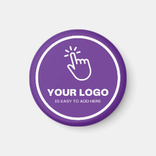 Laden Sie Ihr Logo ganz einfach Lila über die  Min Magnet
