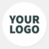 Laden Sie Ihr Logo hoch  Runder Aufkleber (Vorderseite)