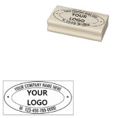 Laden Sie Ihr Logo Stempel mit Textinformationen h (Stempel)