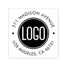 Laden Sie Ihr Logo und Ihre Firmenadresse hoch Permastempel