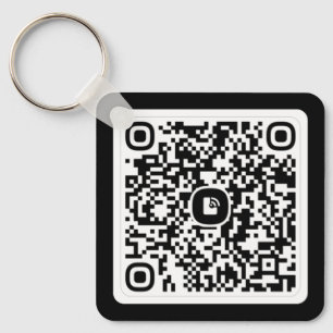 Laden Sie Ihr Logo und Ihren QR-Code hoch Schlüsselanhänger