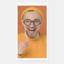 Laden Sie Ihr lustiges Foto Selfie-Foto hoch Serviette