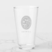 Laden Sie Ihr Markenlogo hoch Glas (Rückseite)