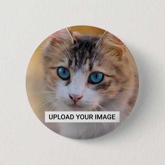 Laden Sie Ihr Niedliches Cat-Foto hoch Button (Vorderseite)