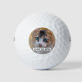 Laden Sie Ihr Niedliches Cat-Foto hoch Golfball (Vorderseite)