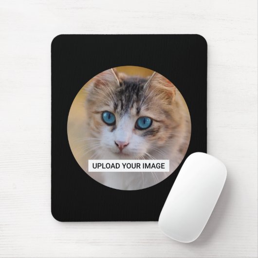 Laden Sie Ihr Niedliches Cat-Foto hoch Mousepad (Mit Mouse)