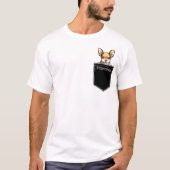 Laden Sie Ihr Personalisiertes Chihuahua-Pocket fü T-Shirt (Vorderseite)