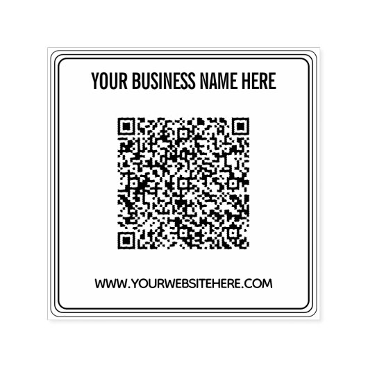 Laden Sie Ihr QR-Code-Stempel-Beispiel mit individ Permastempel (Design)