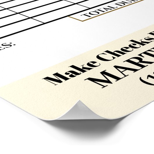 Laden Sie Ihr Rechnungsformular herunter Poster (Ecke)