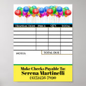 Laden Sie Ihr Rechnungsformular herunter Poster (Vorne)